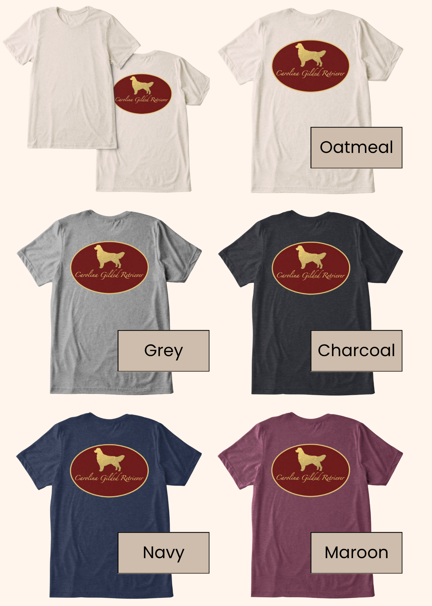 Carolina Gilded Retriever T-Shirts