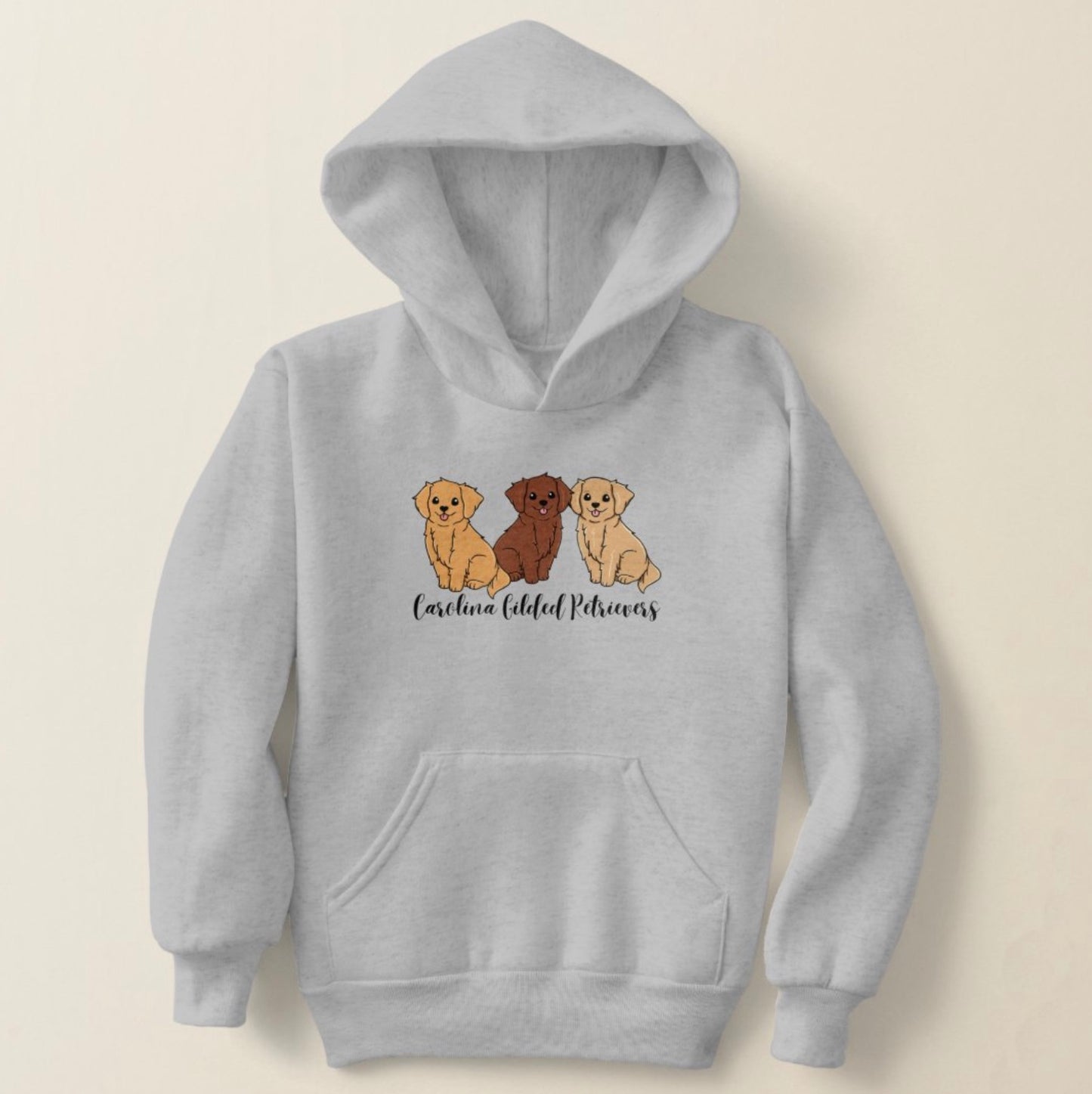 Carolina Gilded Retriever Kids Hoodies