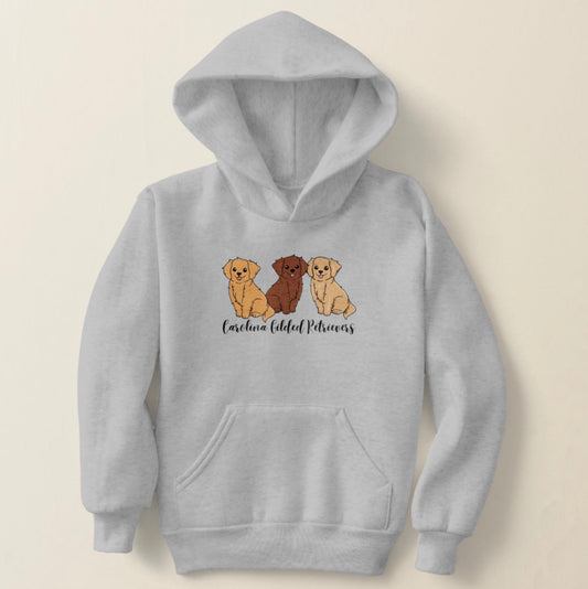Carolina Gilded Retriever Kids Hoodies